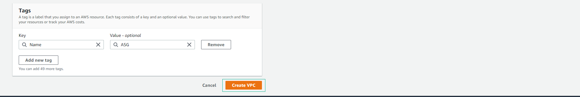 Create VPC