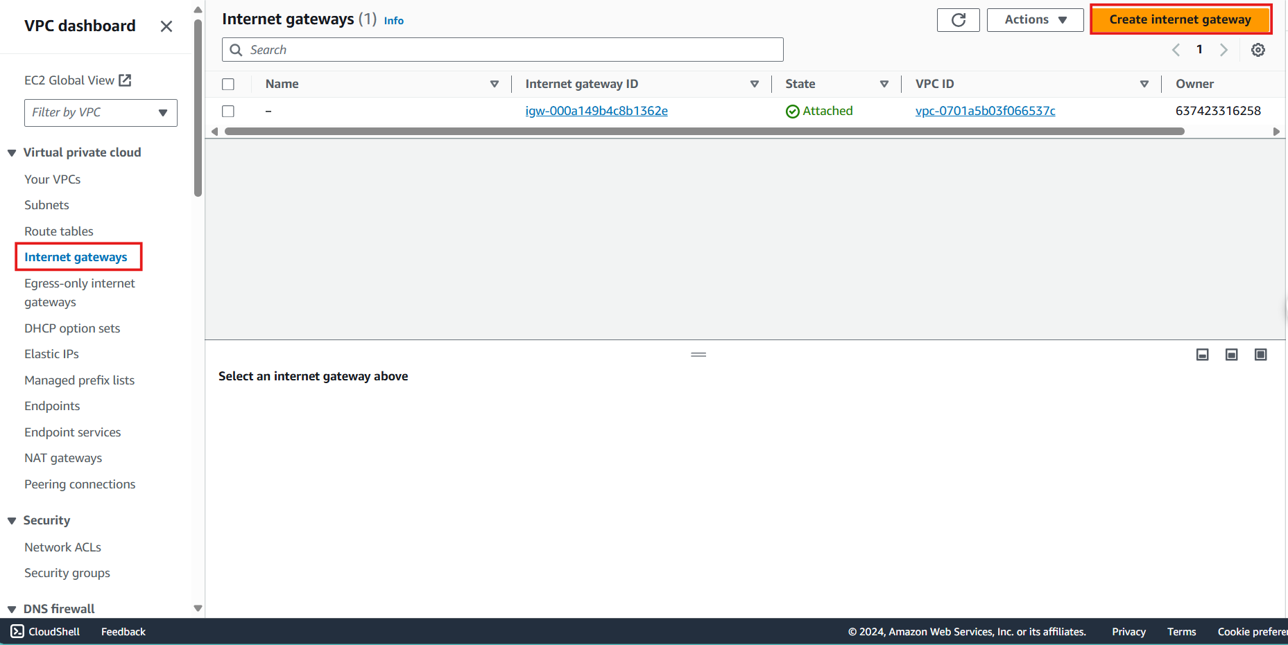 Create VPC