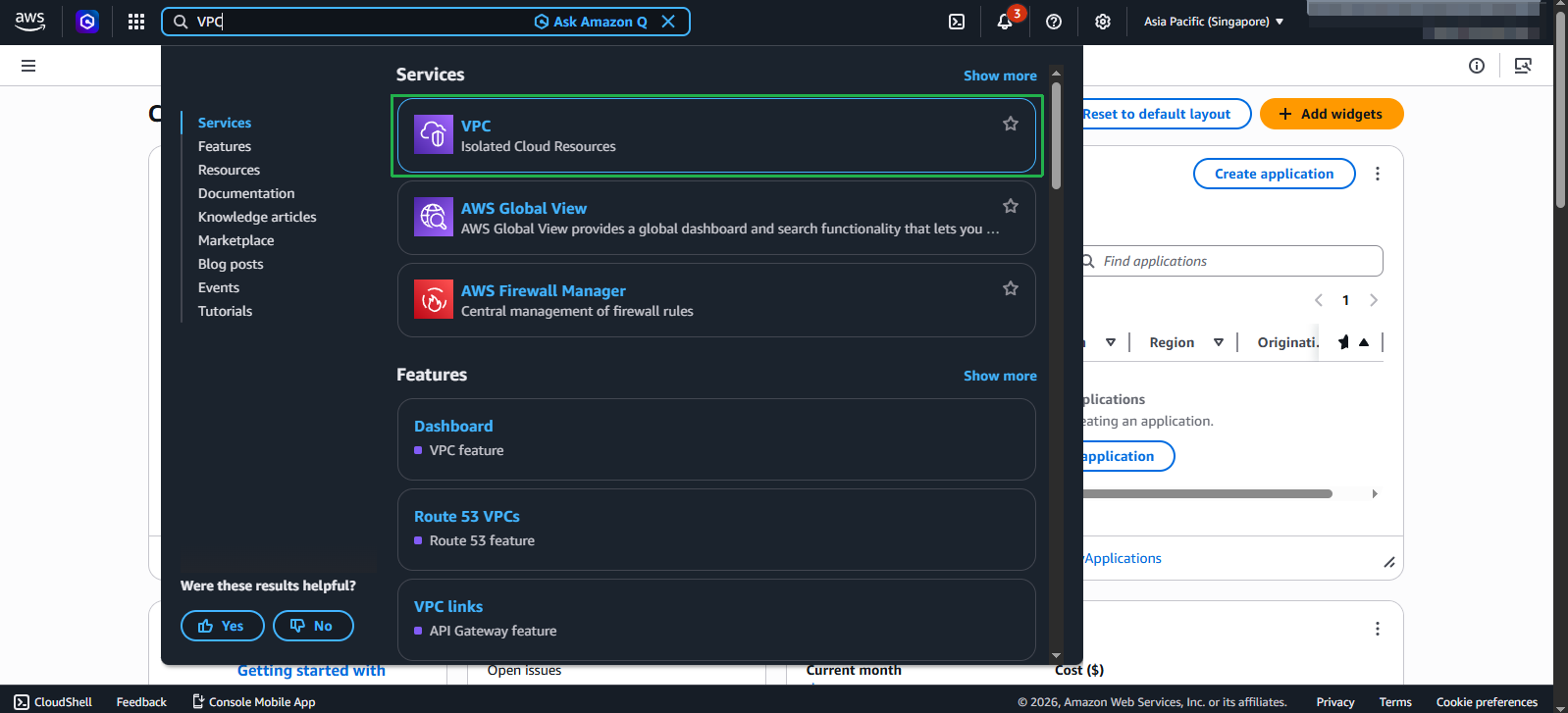 Create VPC