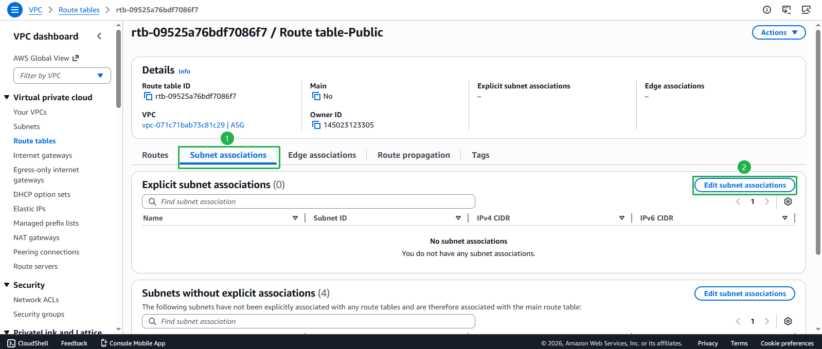 Create VPC
