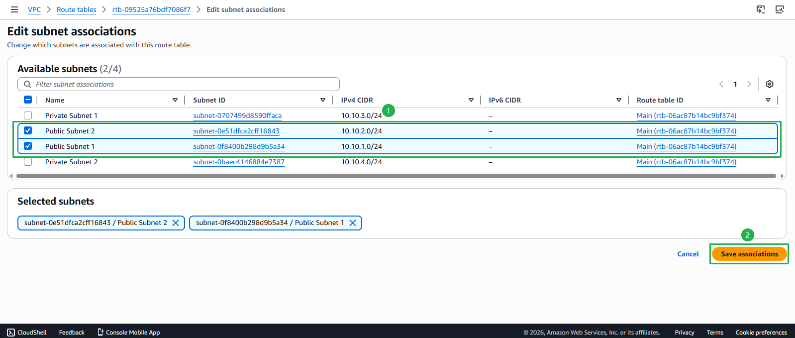 Create VPC
