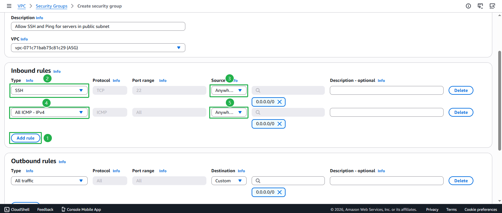 Create VPC