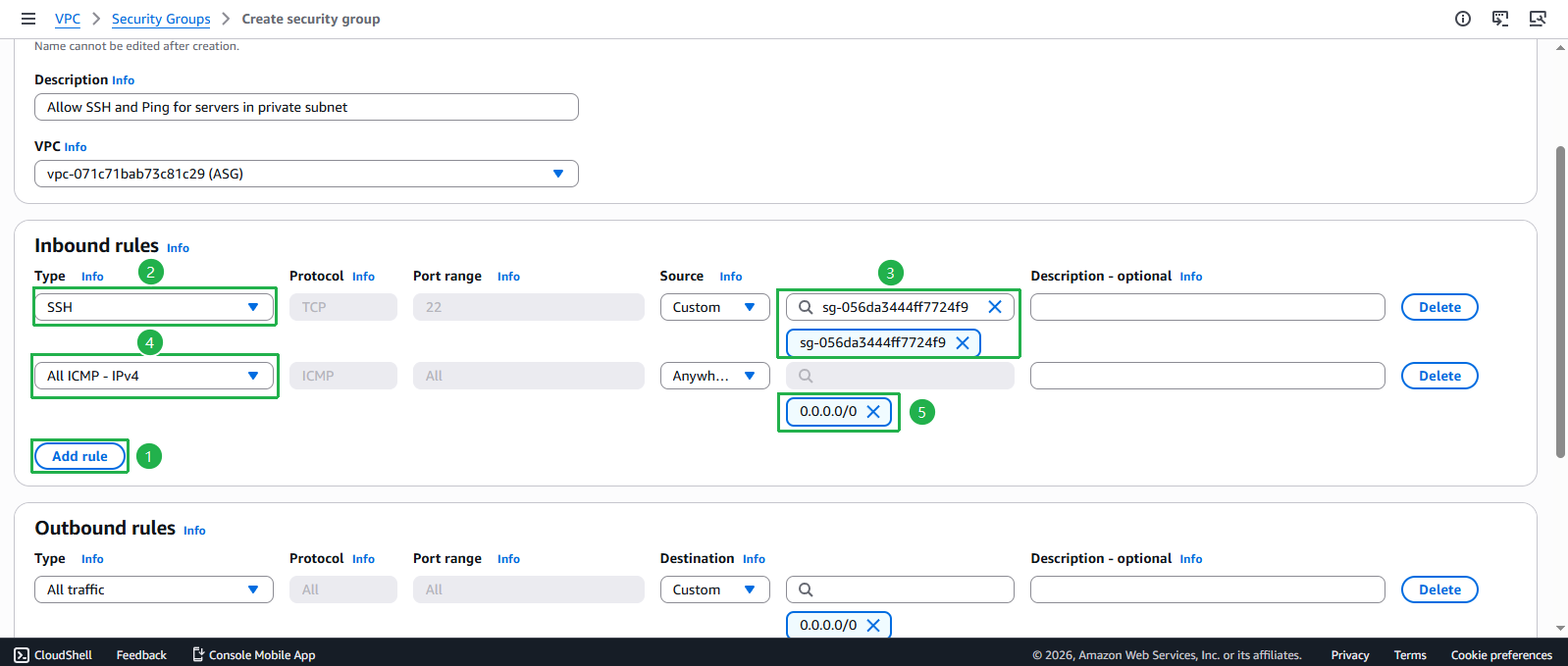 Create VPC