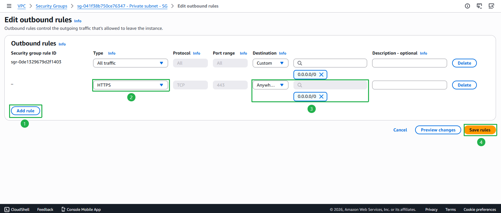 Create VPC