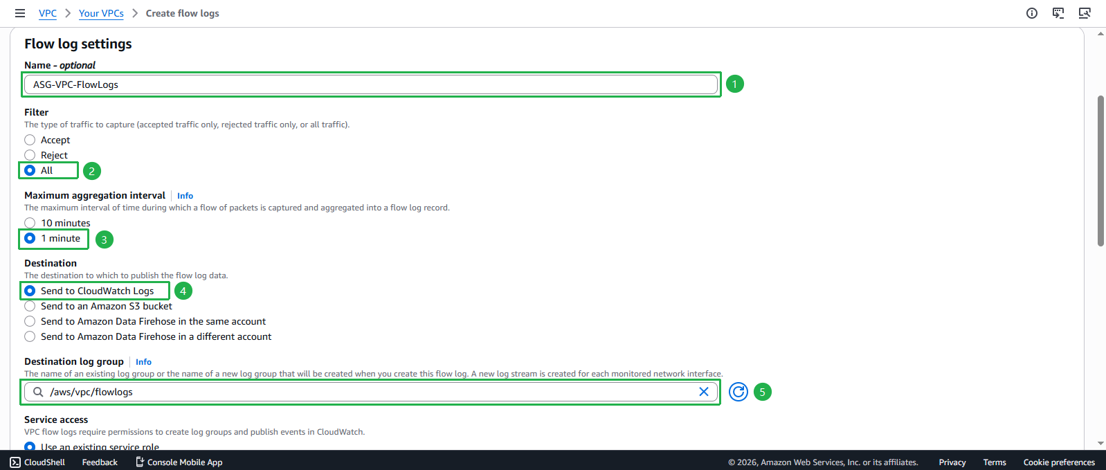 Create VPC