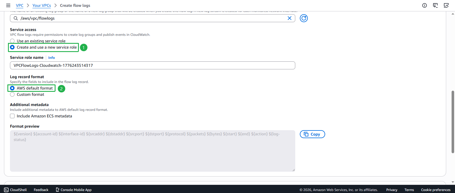 Create VPC