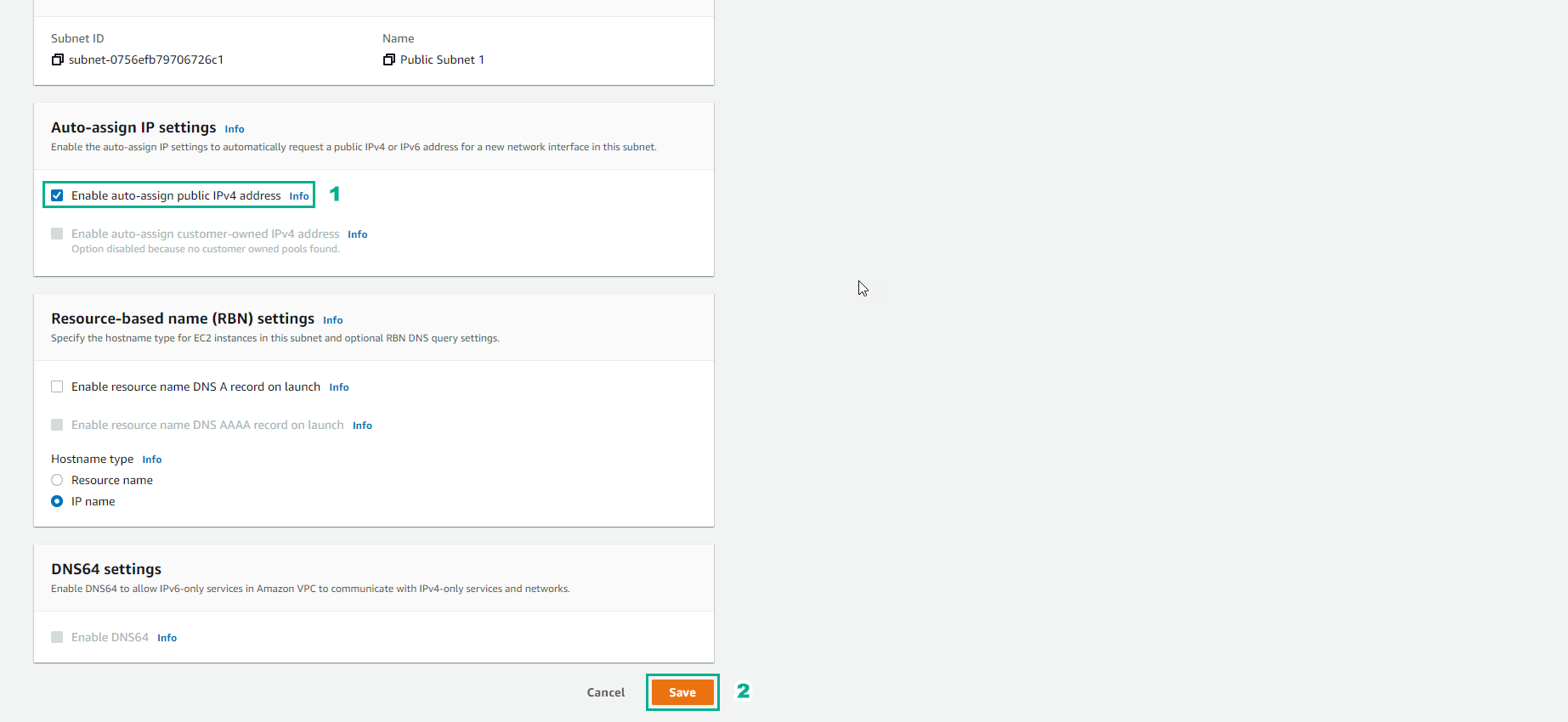 Create VPC