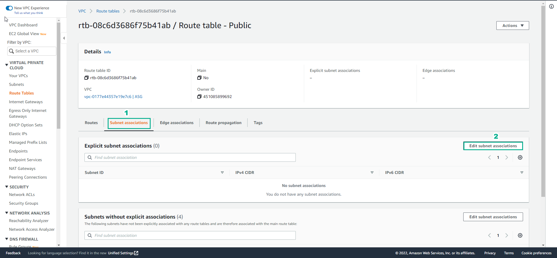 Create VPC