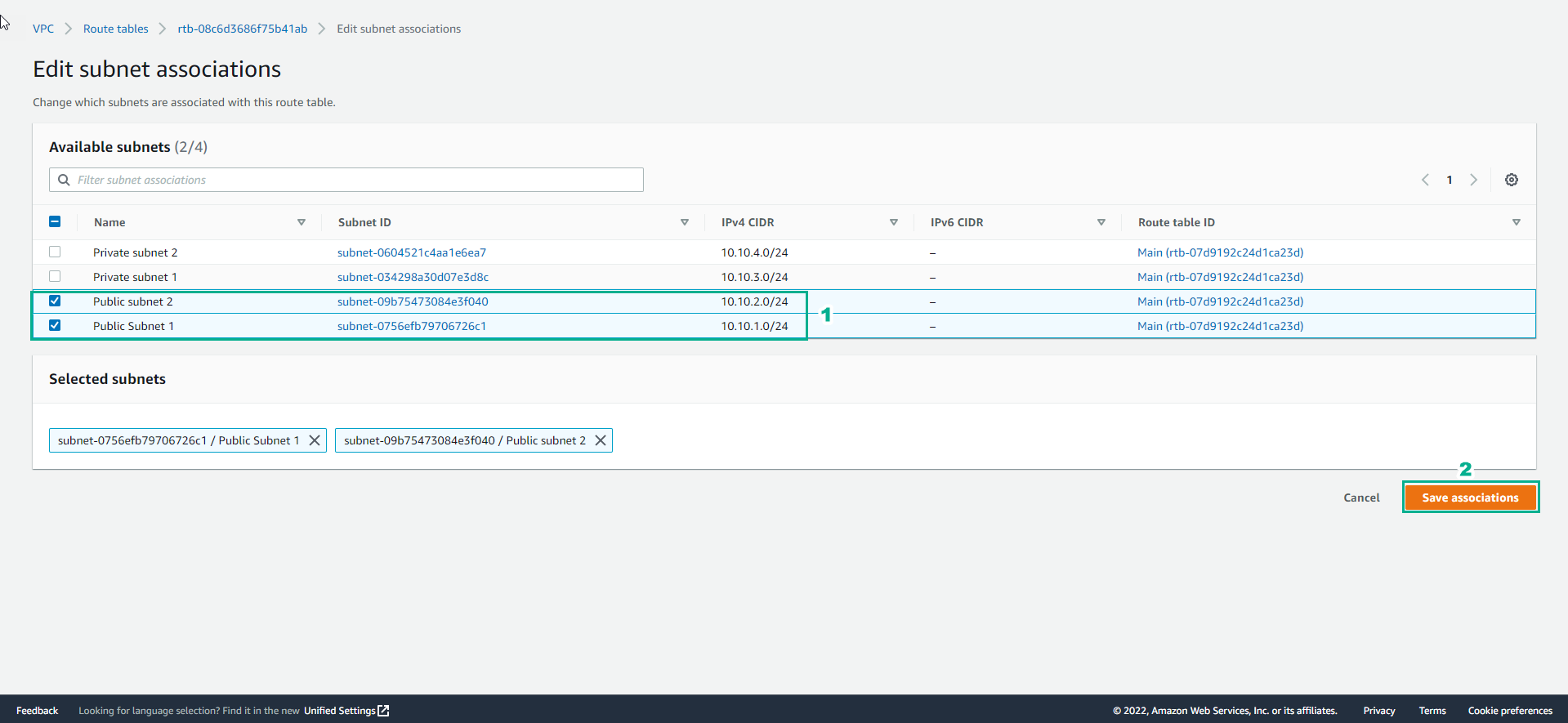Create VPC