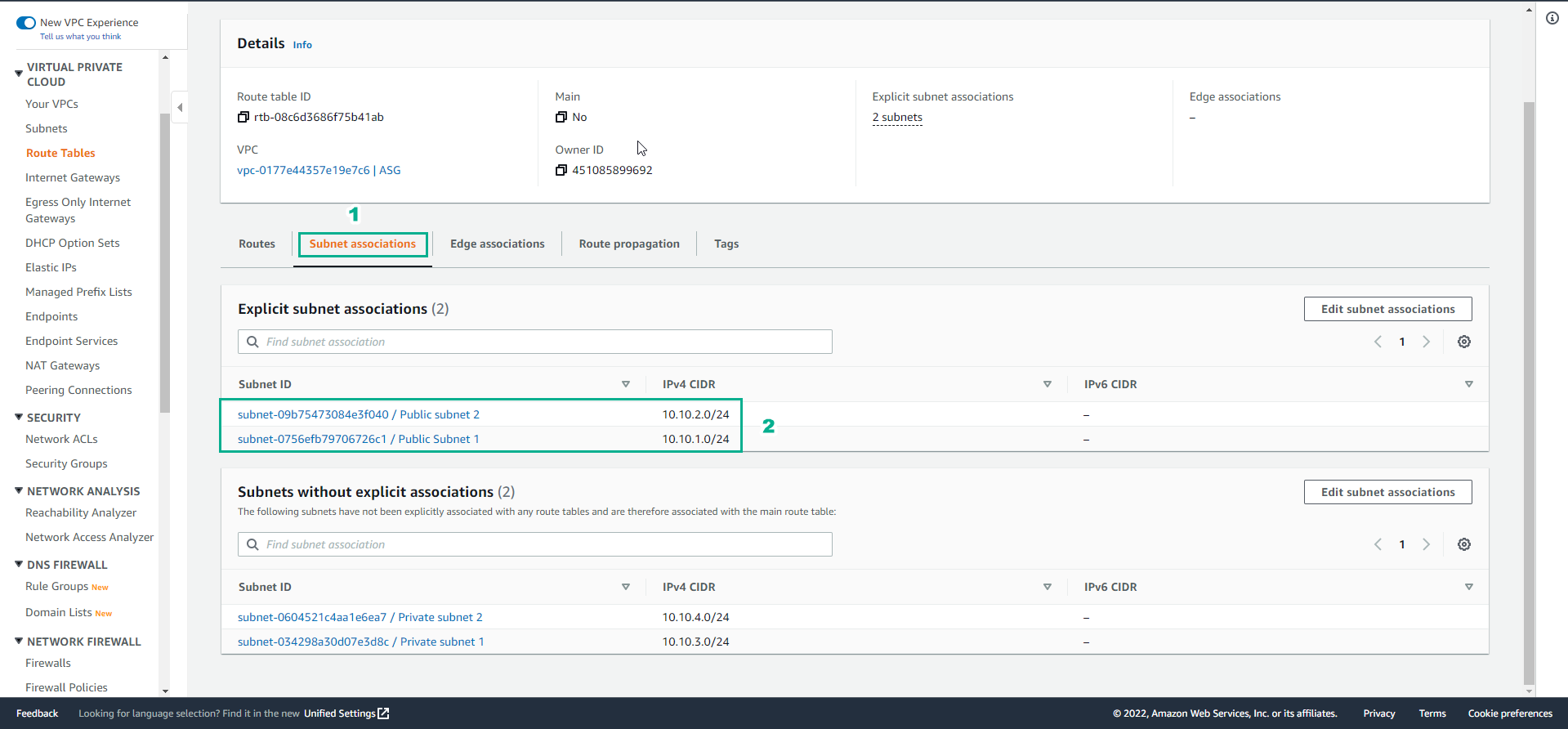 Create VPC