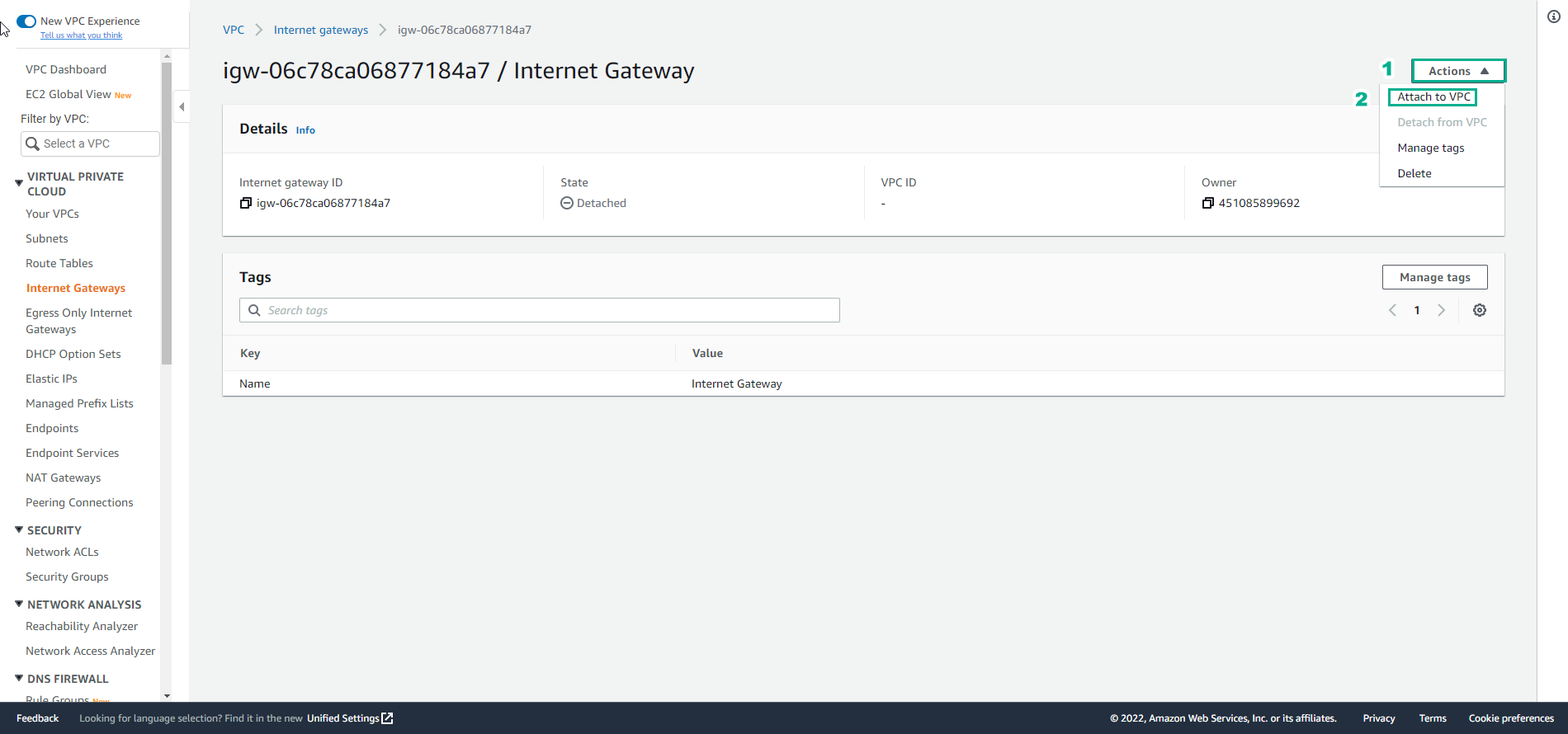 Create VPC