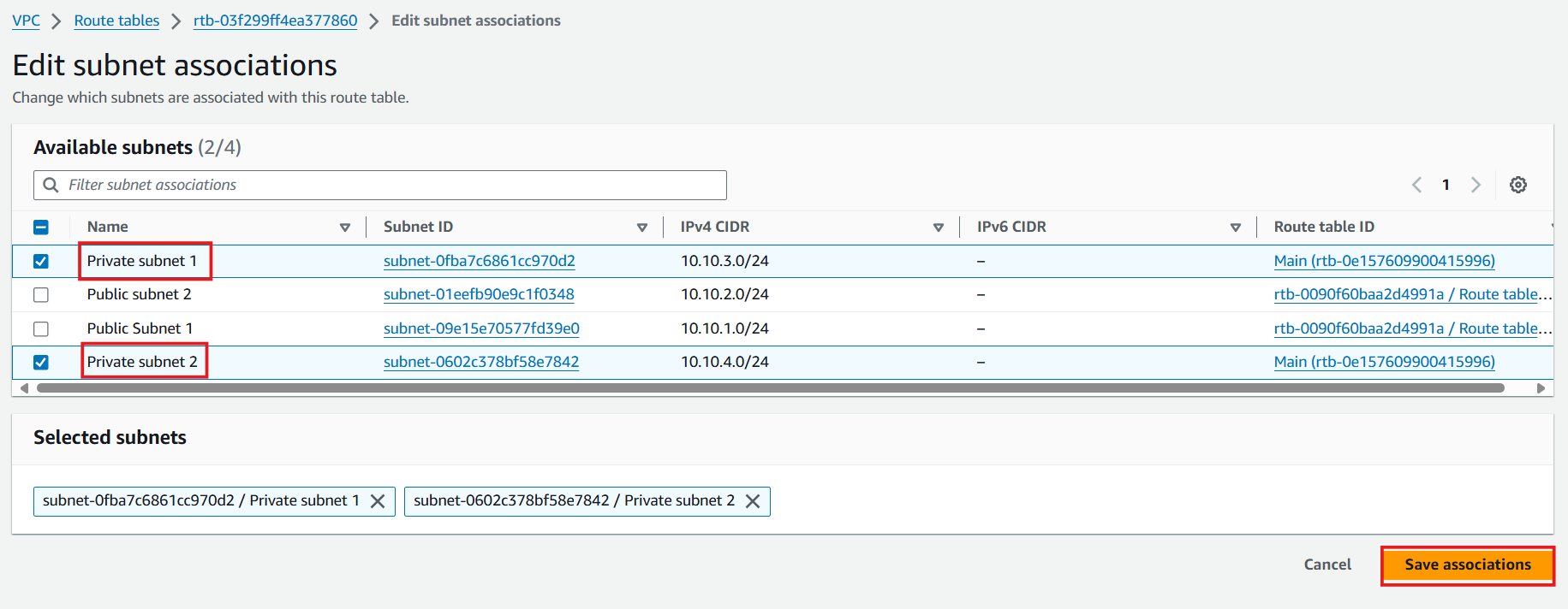 Create VPC