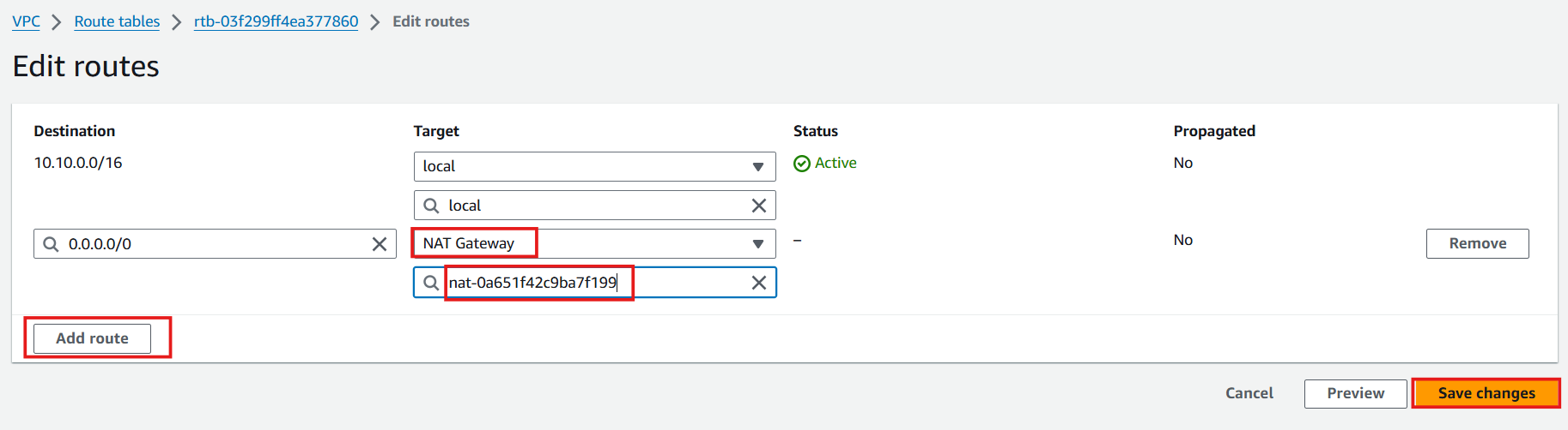 Create VPC