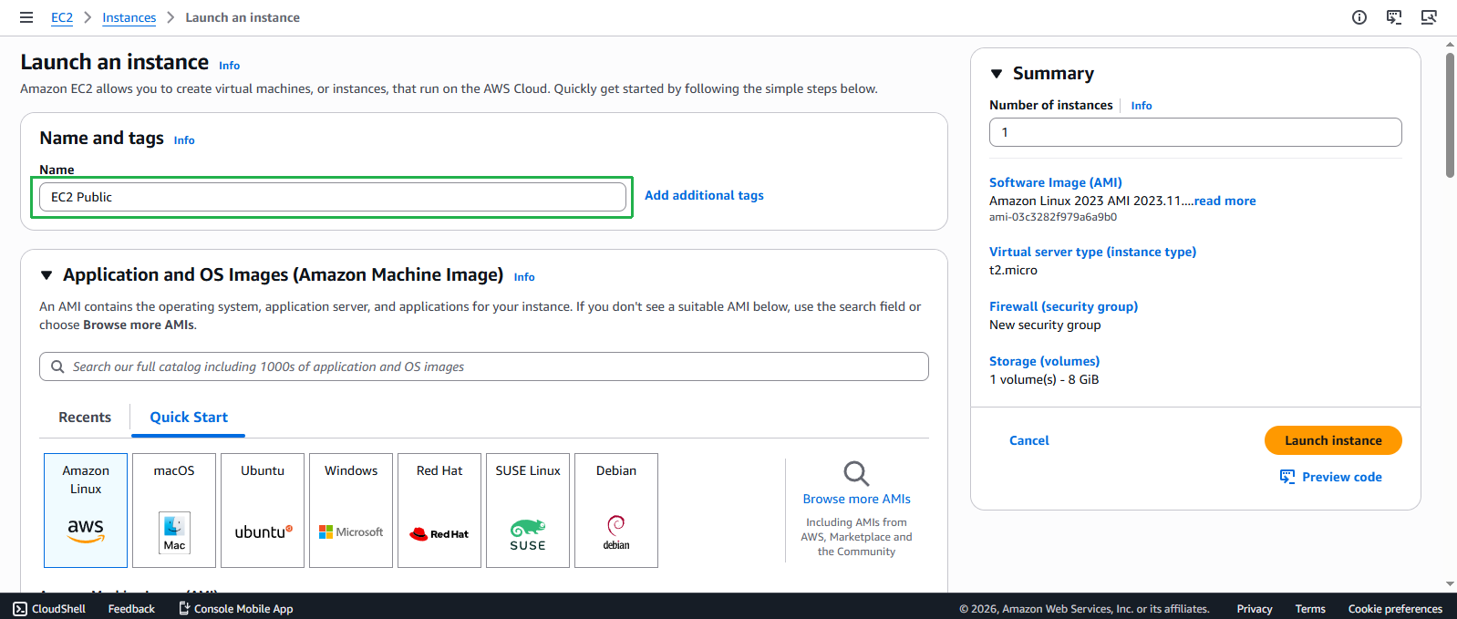 Create VPC