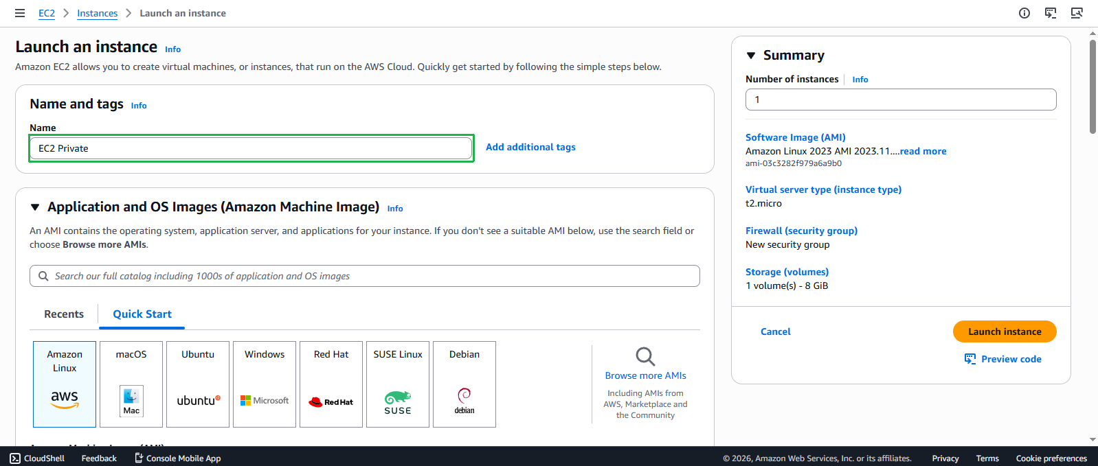 Create VPC