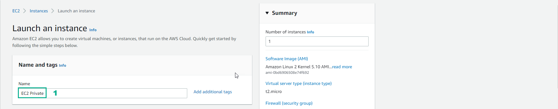 Create VPC