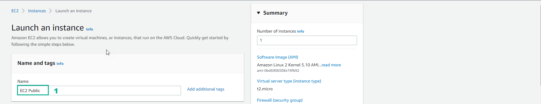 Create VPC