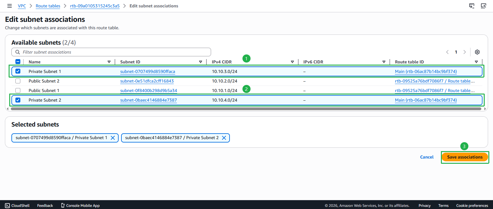 Create VPC
