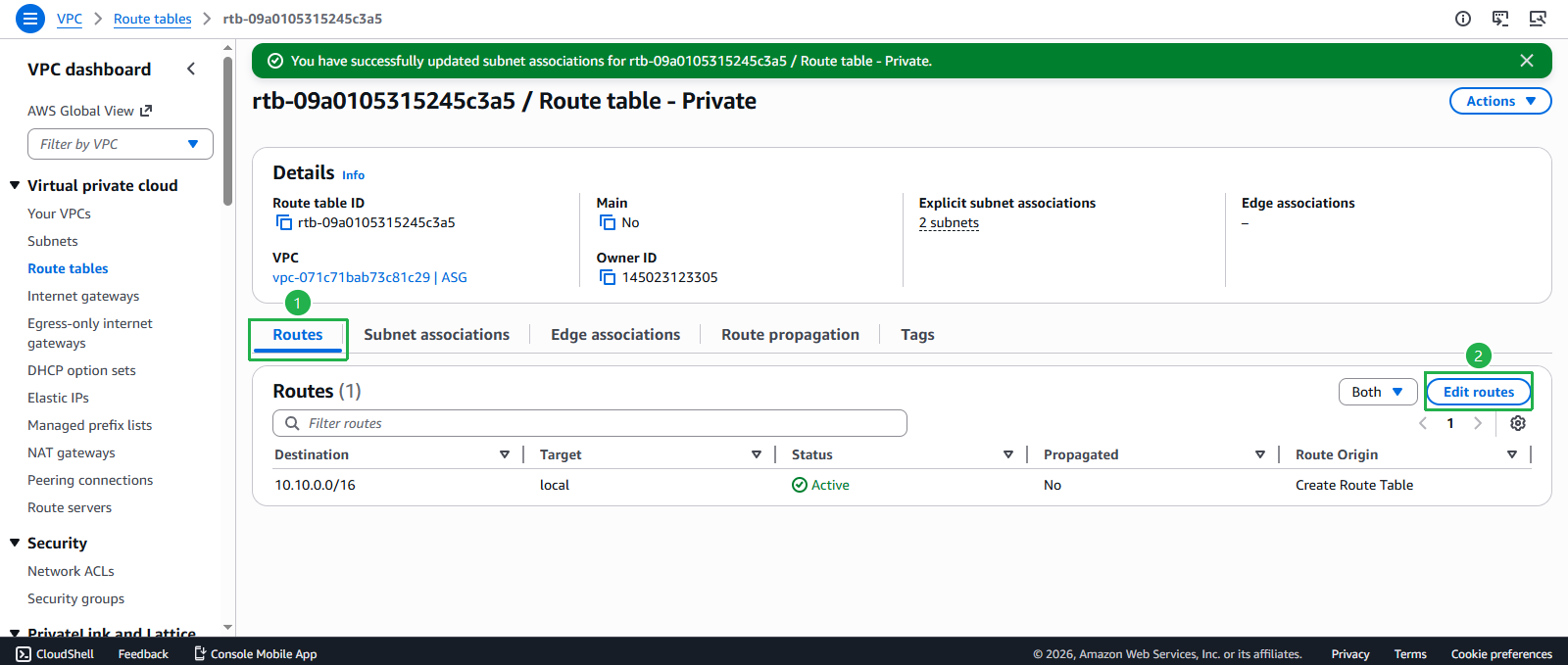 Create VPC