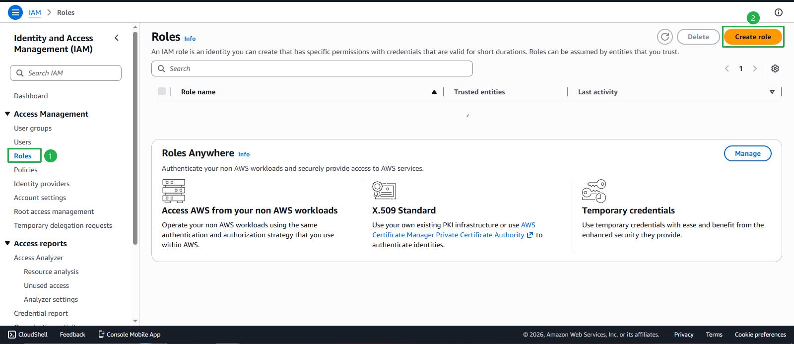 Create VPC