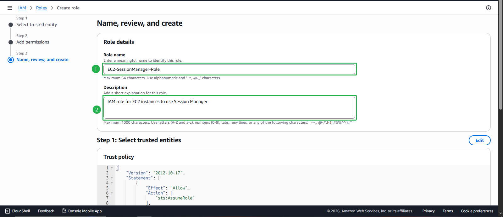 Create VPC