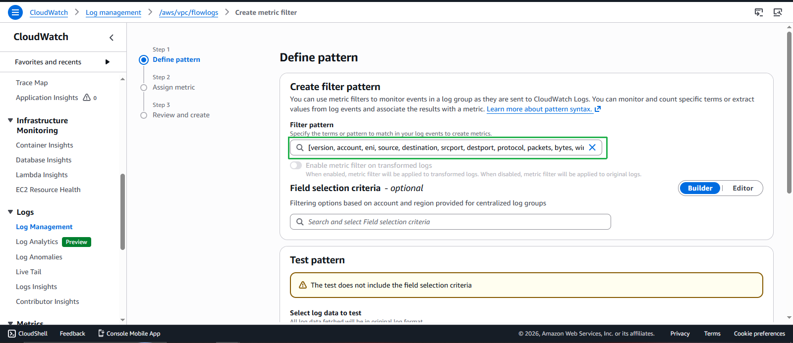 Create VPC