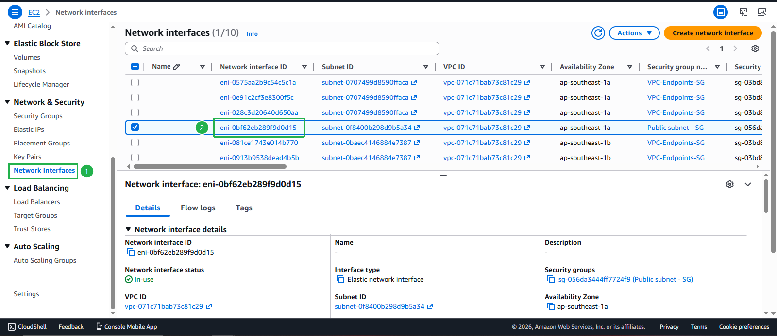 Create VPC