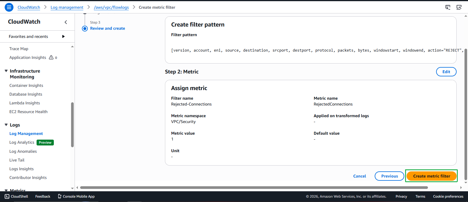 Create VPC