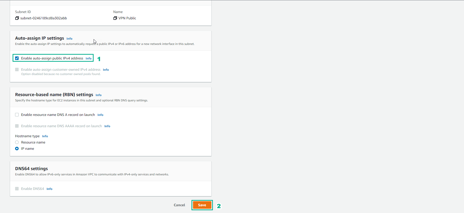 Create VPC