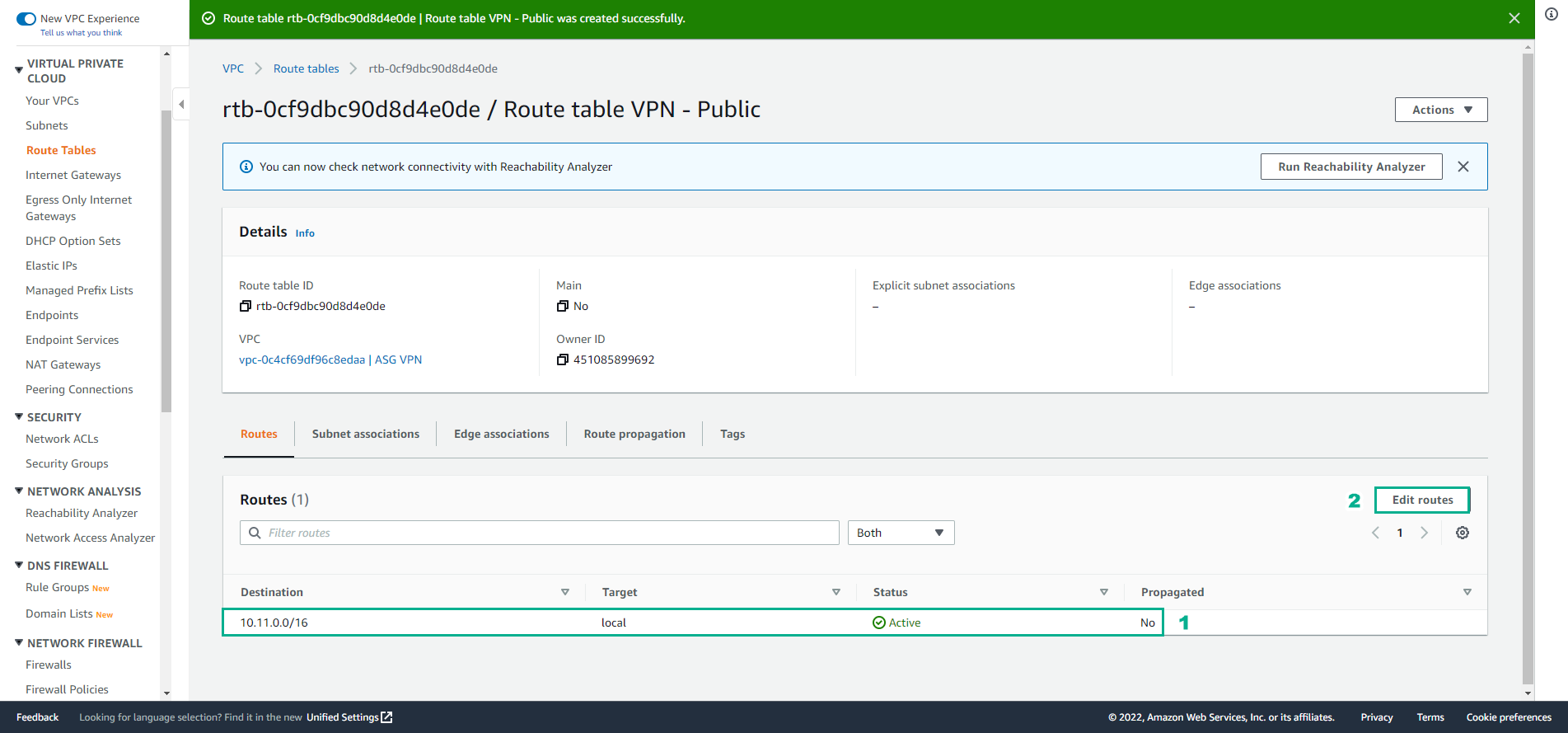 Create VPC