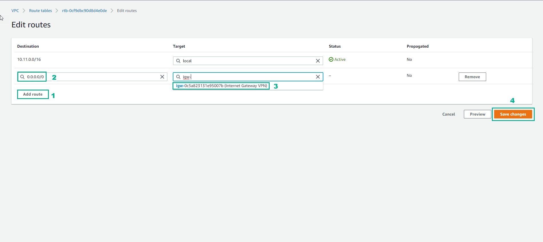 Create VPC