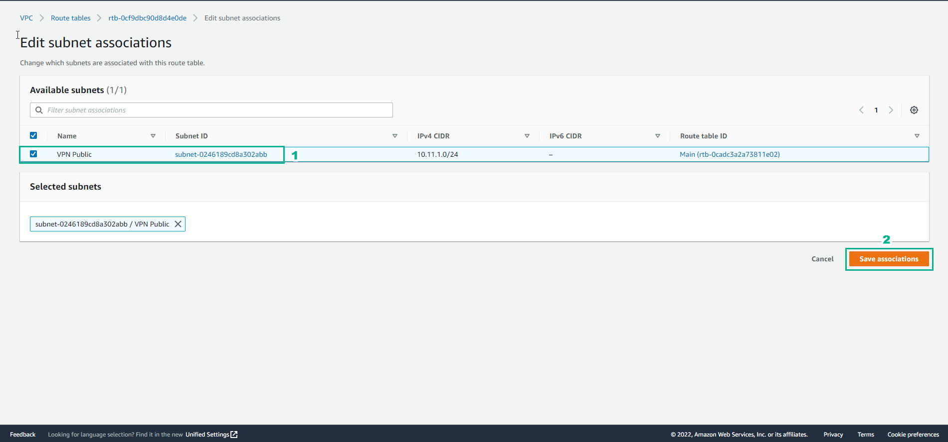 Create VPC