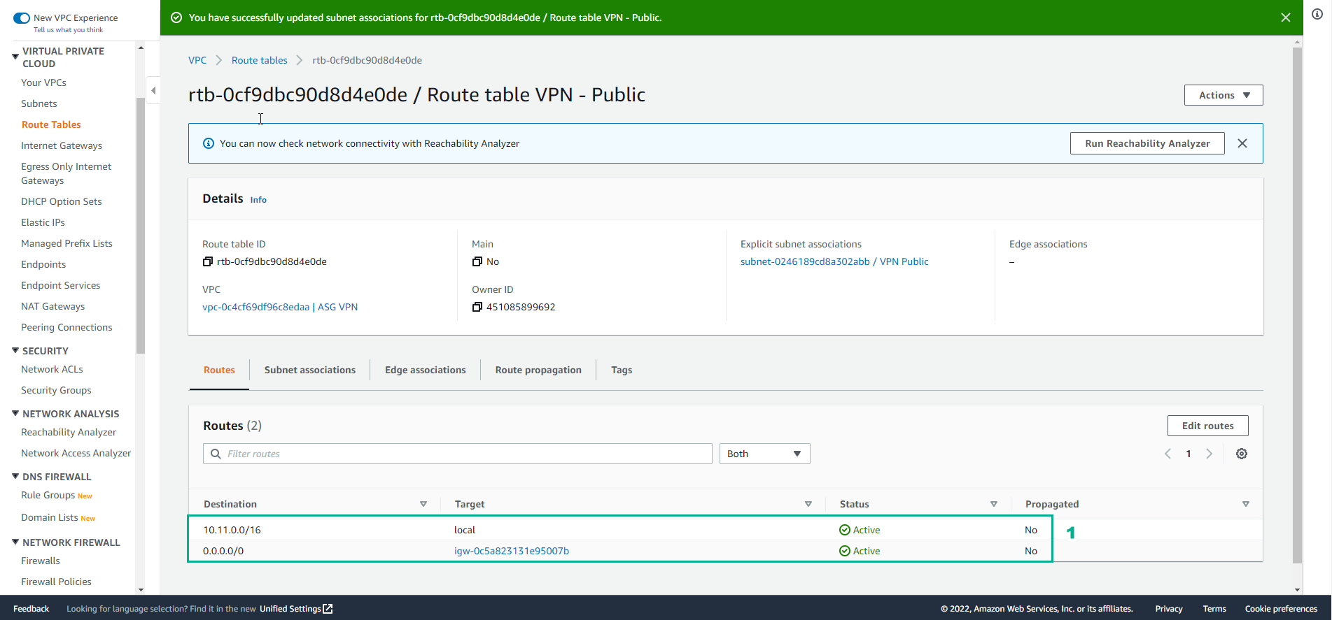 Create VPC