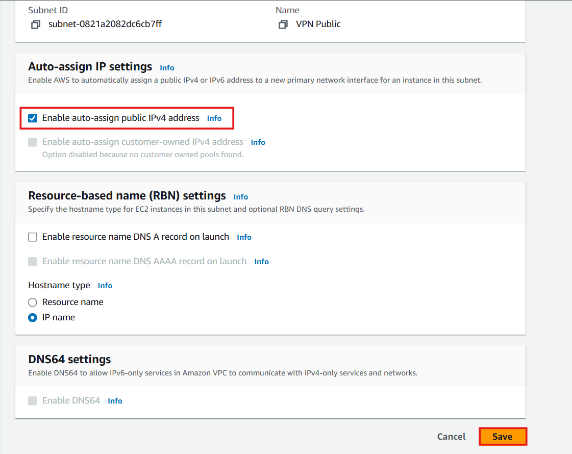 Create VPC