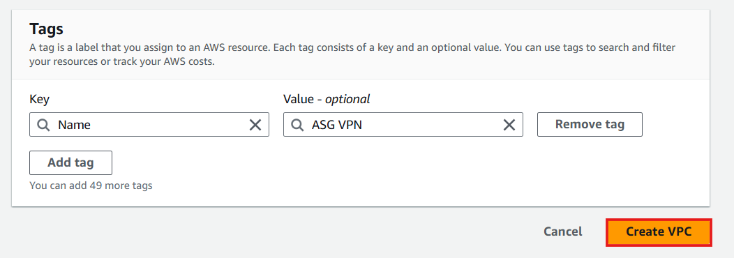Create VPC