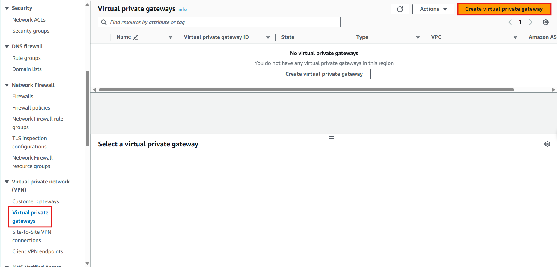 Create VPC