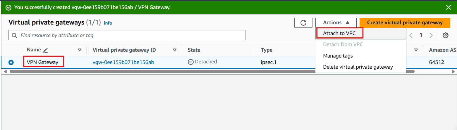 Create VPC