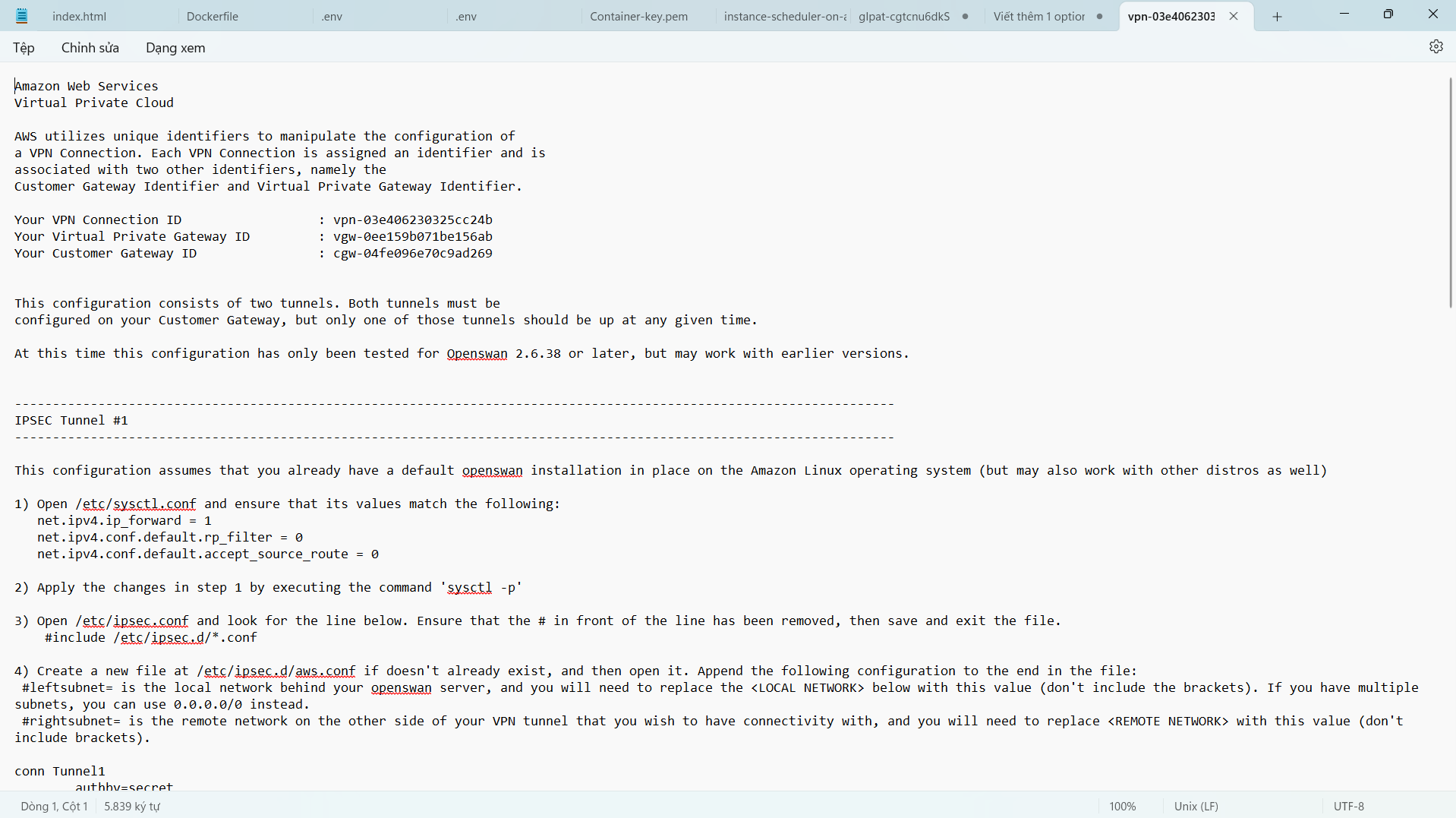 Create VPC