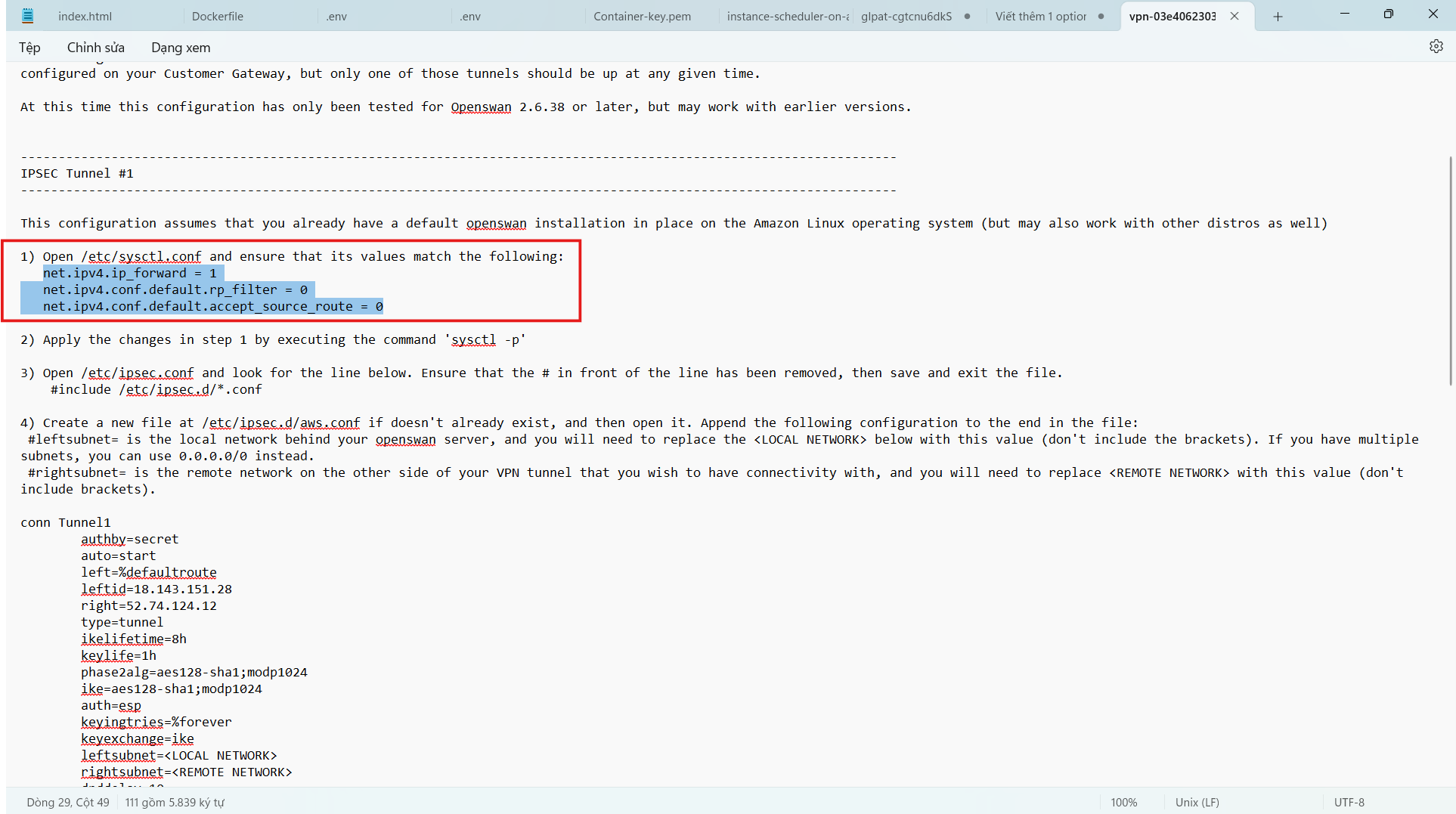 Create VPC