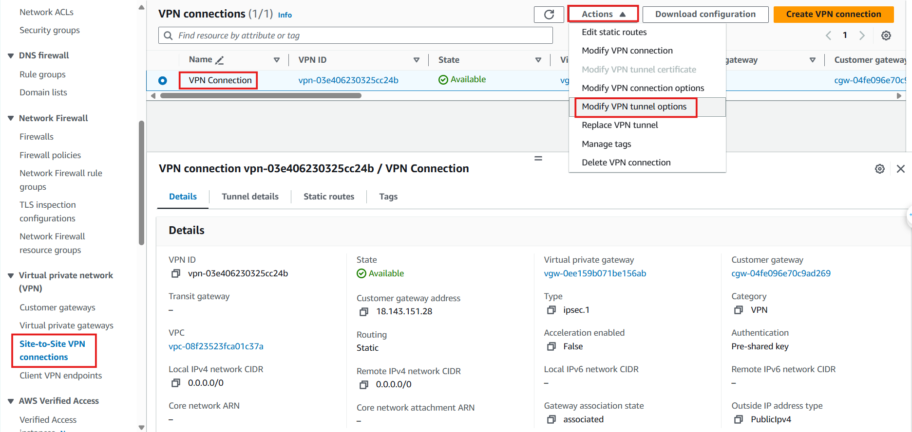 Create VPC