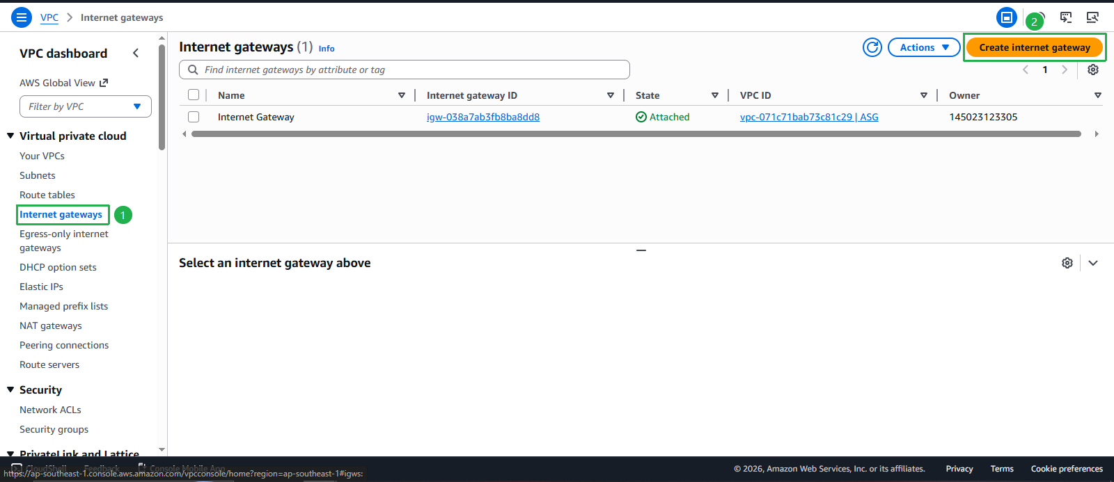 Create VPC