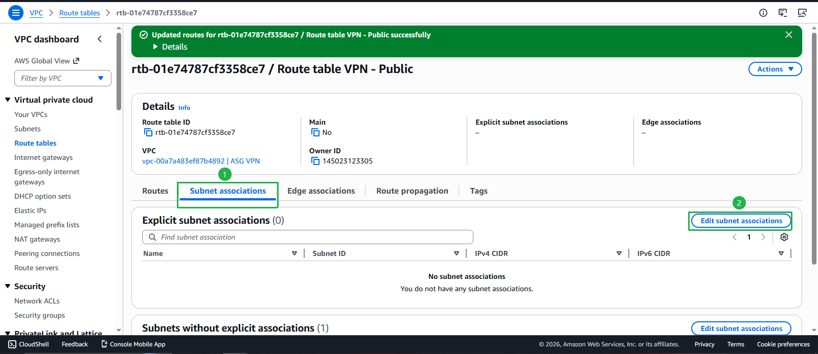 Create VPC