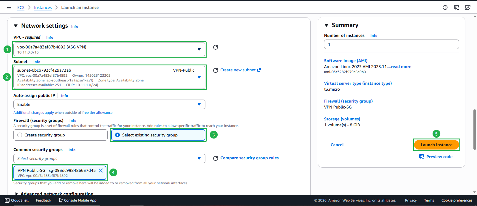 Create VPC