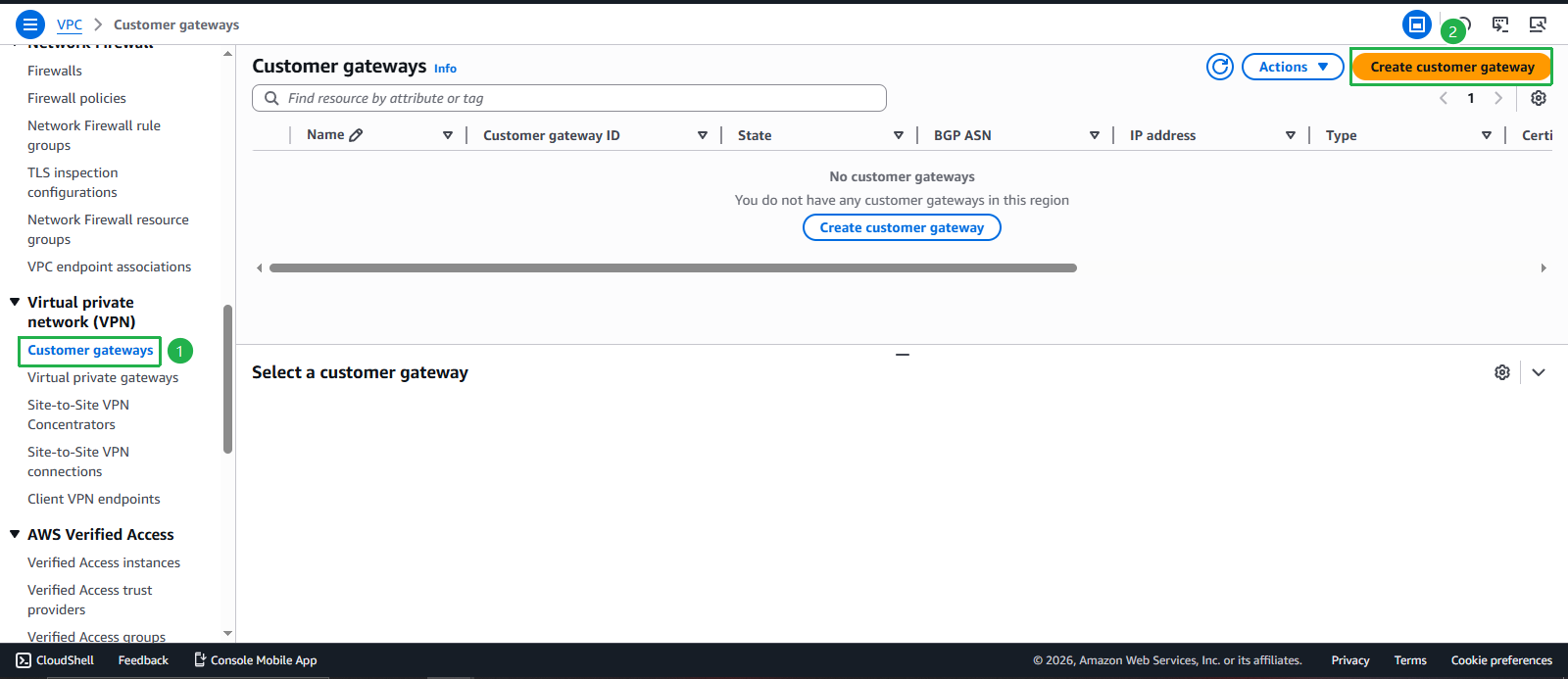Create VPC