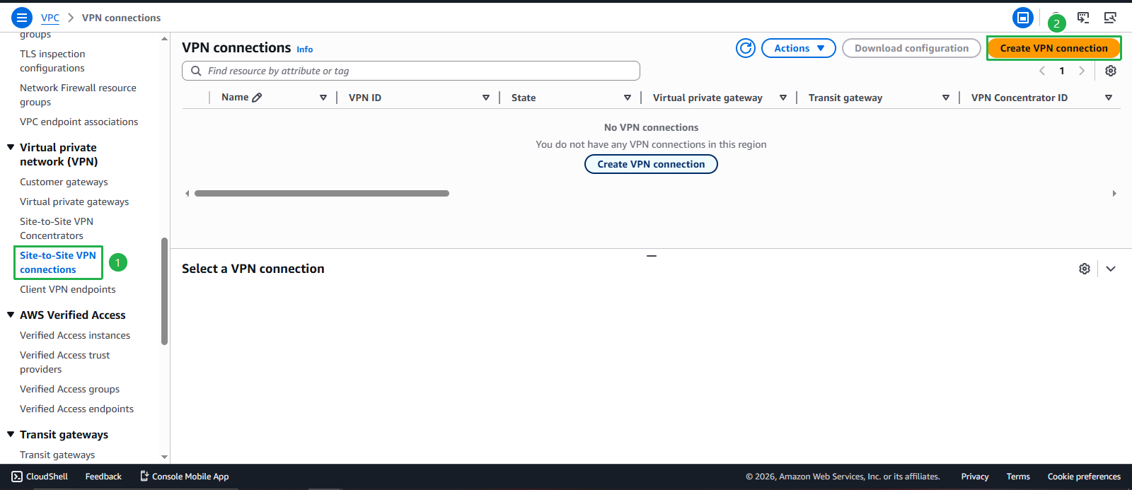 Create VPC
