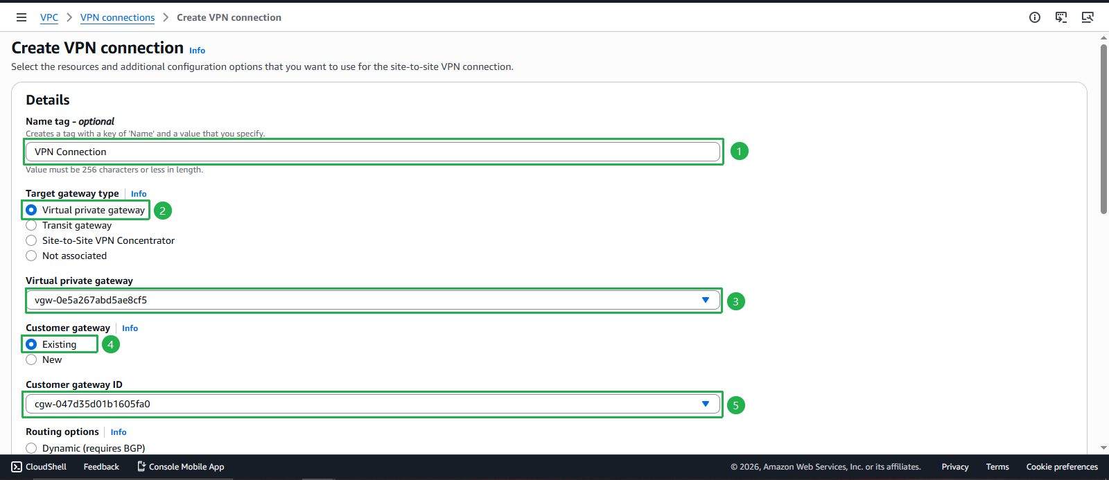 Create VPC