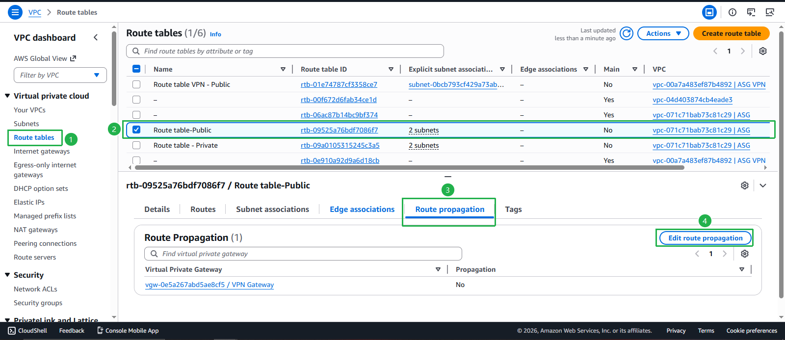 Create VPC