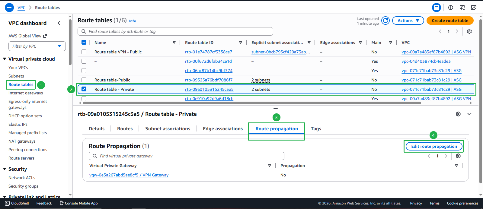 Create VPC