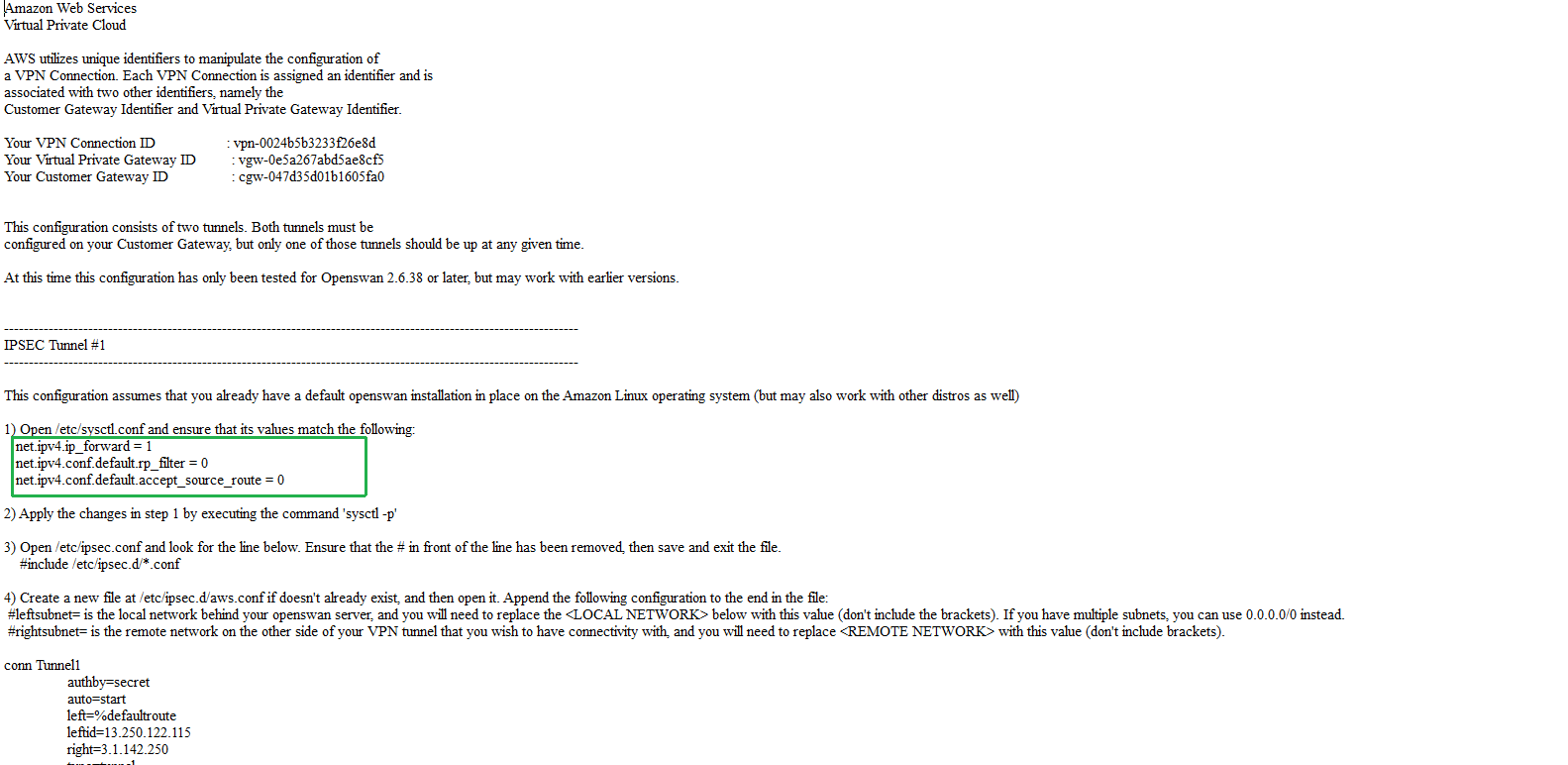 Create VPC