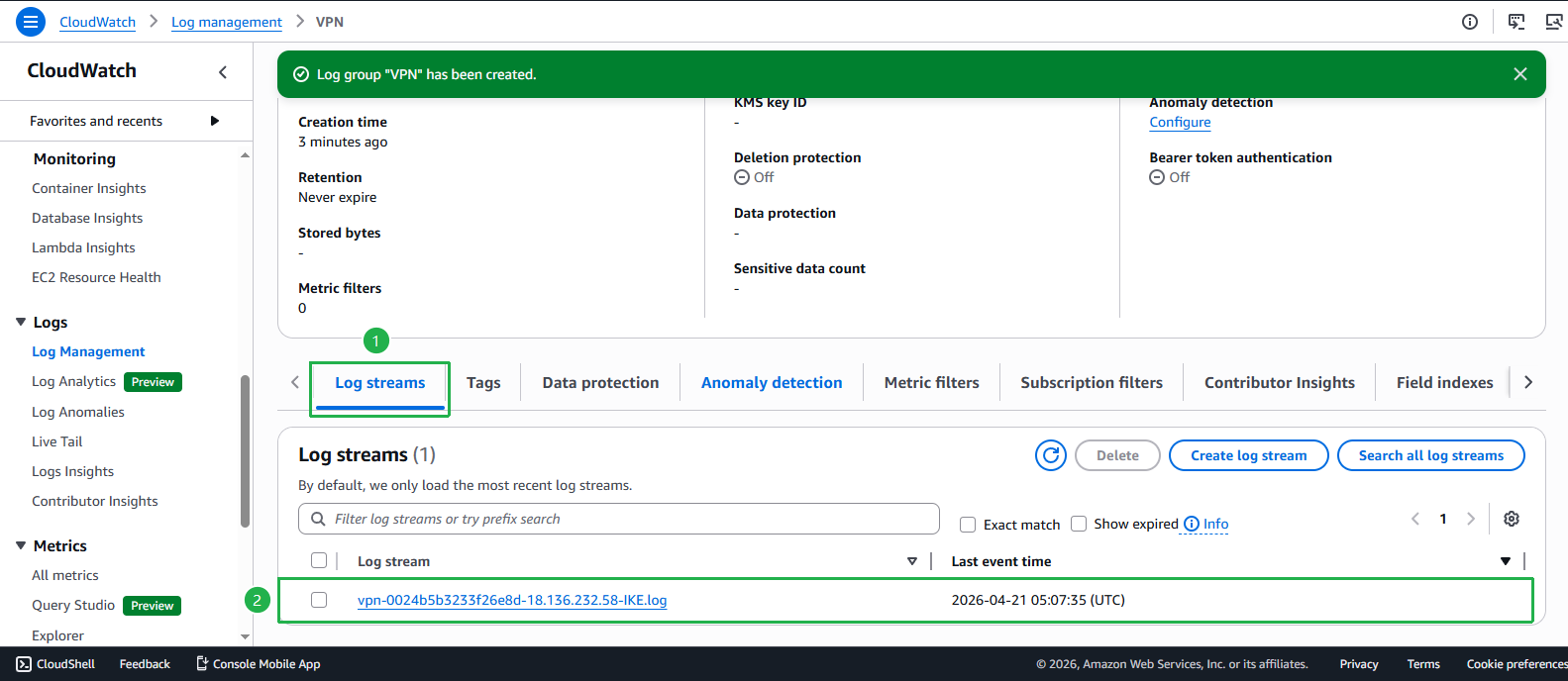 Create VPC